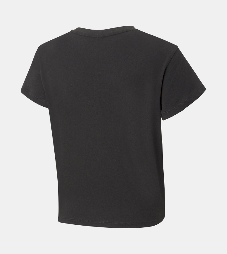 ESS Logo Printed Knot Detail T-Shirt