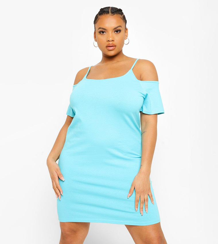 Cold shoulder mini dress best sale