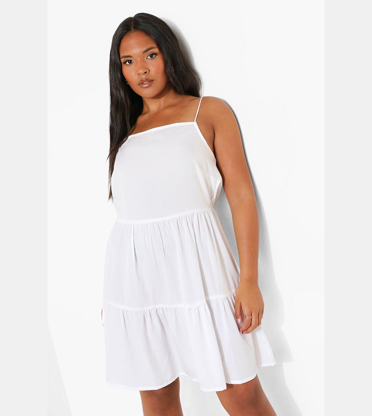 Strappy smock cheap dress