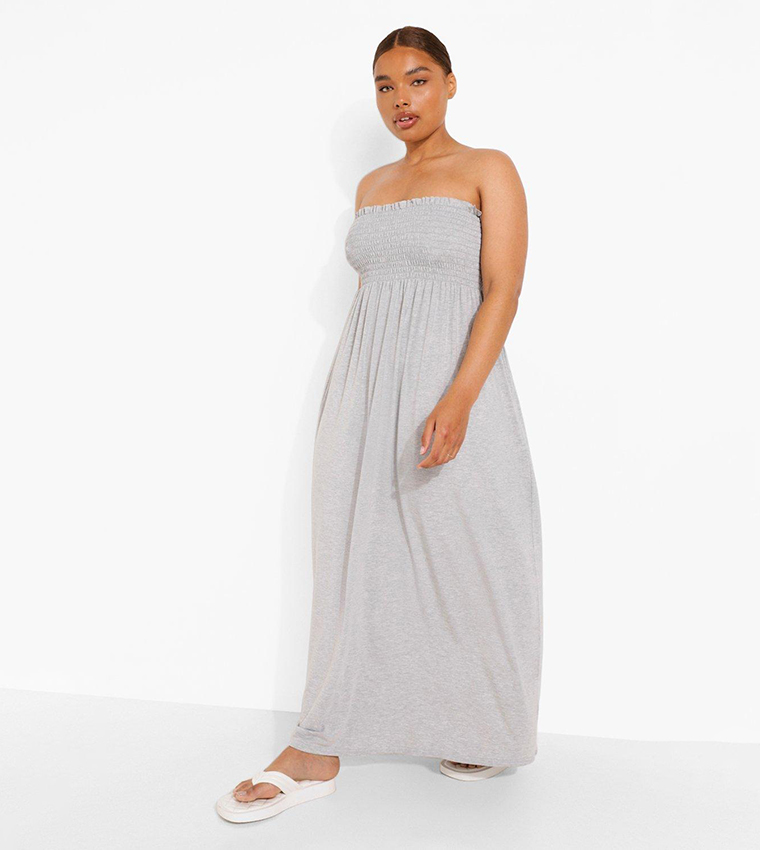 slim fit dress slacks CurveWow Lettuce Hem Midi Dress Grey Marl – Curvewow