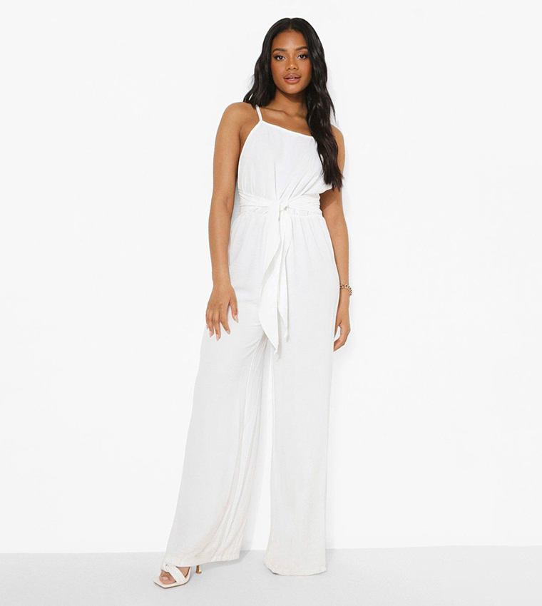 Petite cheap white jumpsuit