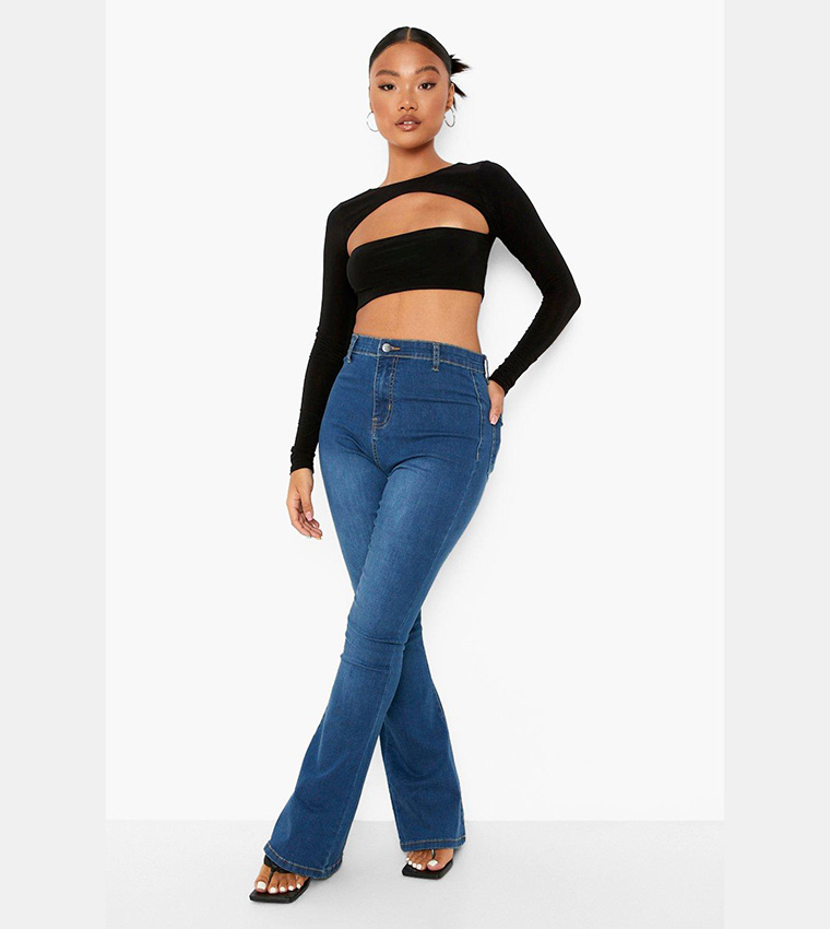 Butt Shaper High Rise Skinny Flared Jeans