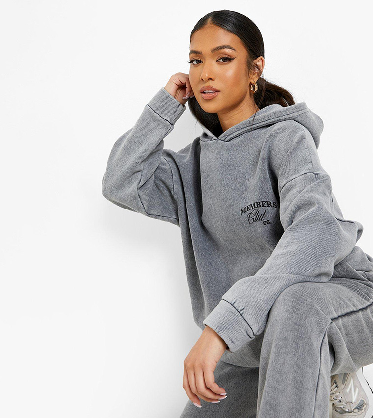 Acid wash 2025 grey tracksuit