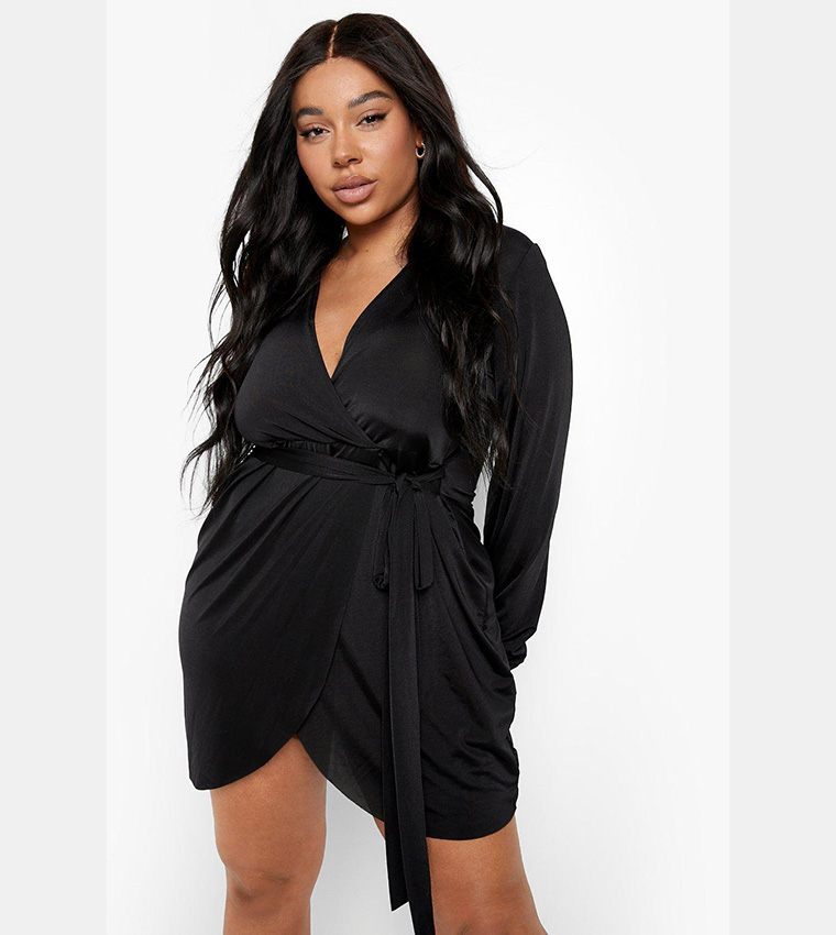 Disco wrap clearance dress