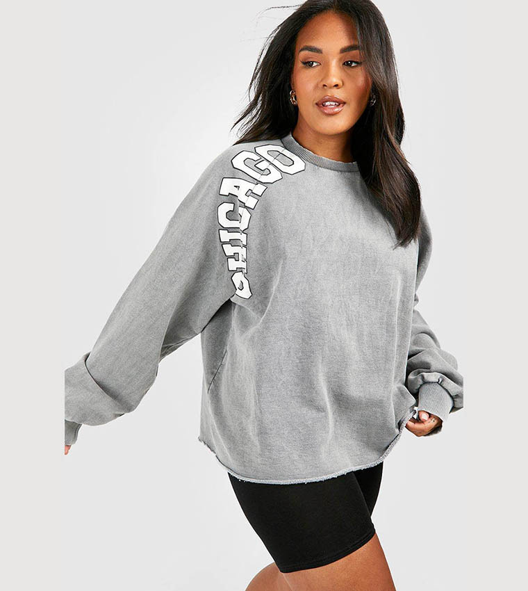 Grey wash online sweatshirt