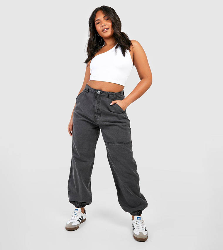 High rise utility online joggers