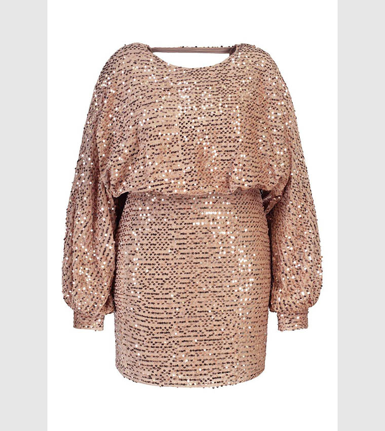 asos edition oversized blouson sleeve mini dress in sequin ASOS | Dresses | Asos Edition Oversized Blouson Sleeve Mini Dress In White  Sequin