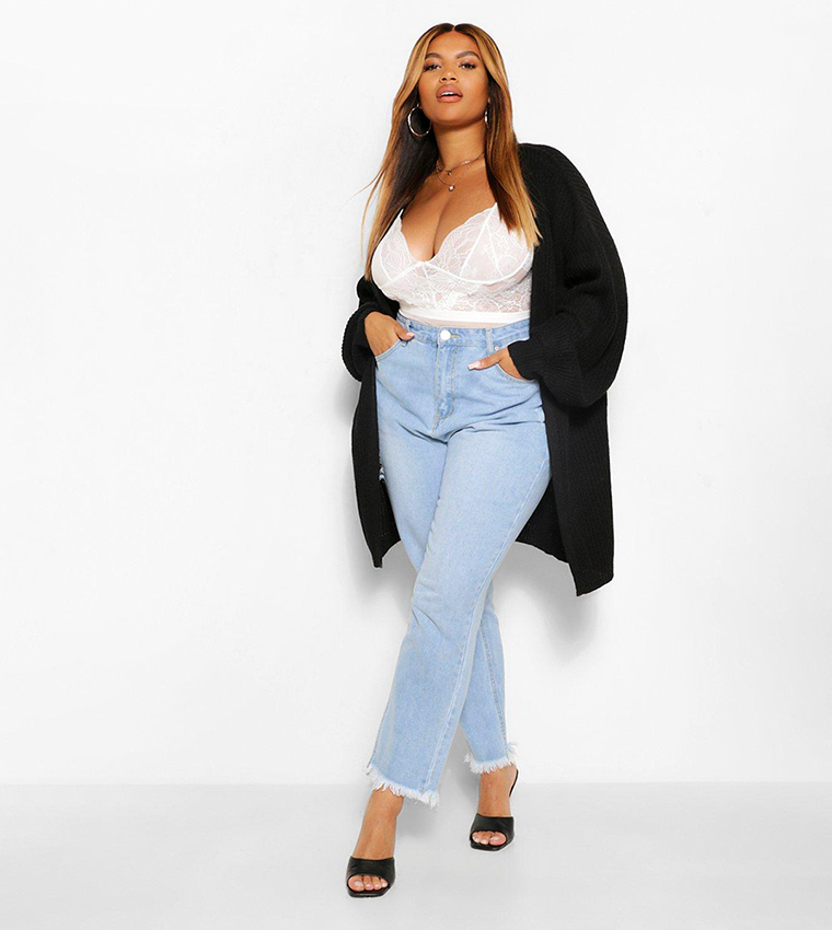 Plus size hotsell black boyfriend cardigan