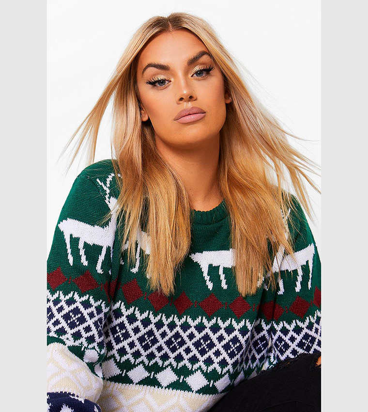 Reindeer fairisle clearance christmas jumper