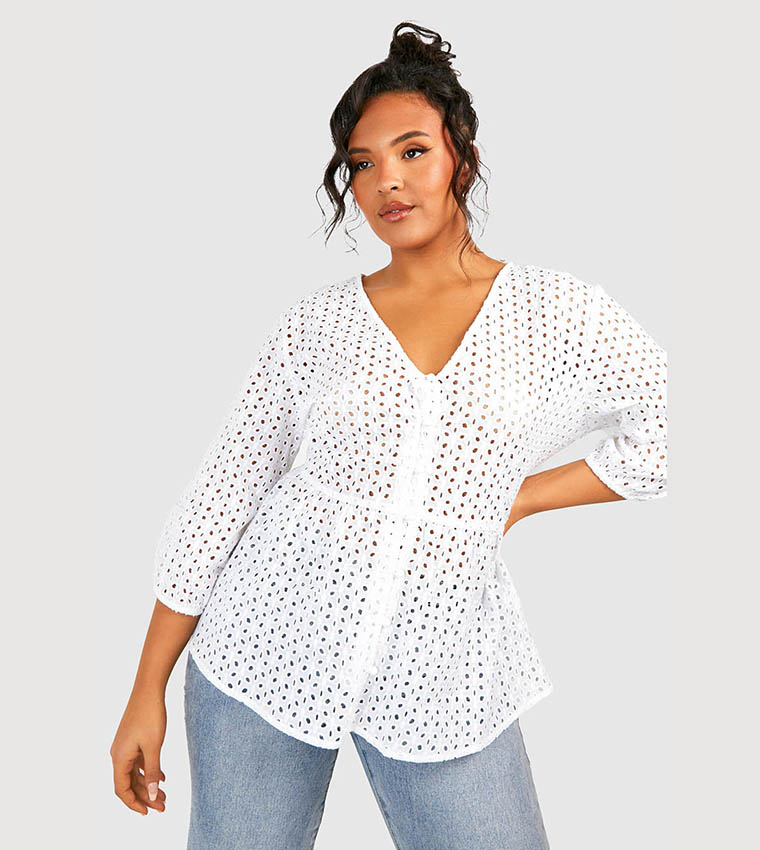 Broderie best sale smock top