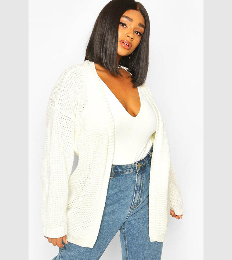 Cream edge outlet to edge cardigan