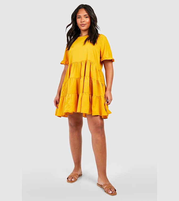 Mustard shop smock dress