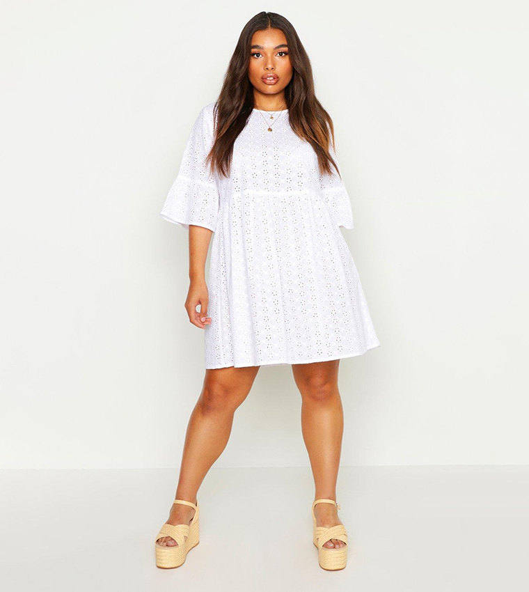 Broderie anglaise hot sale smock dress