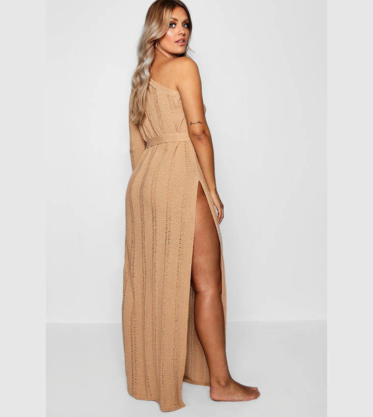 white christmas dresses Serenade One Shoulder Crochet Dress