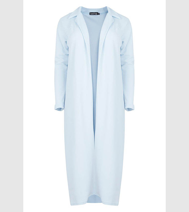 Light blue duster jacket best sale