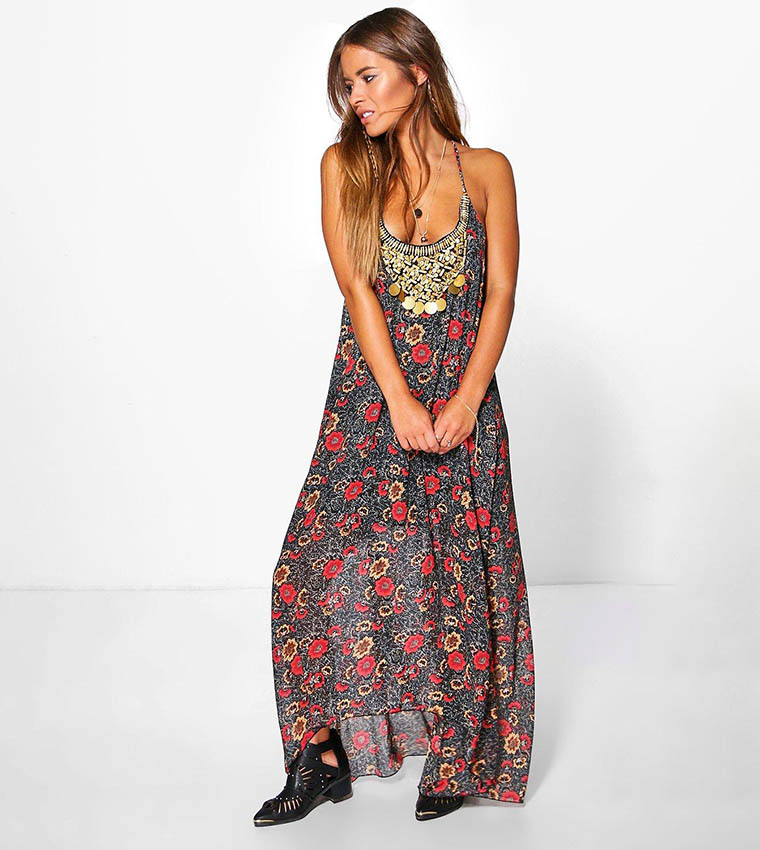 Oasis floral clearance hanky hem dress