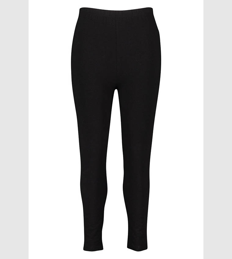 Buy Boohoo Basic High Waist Leggings In Black