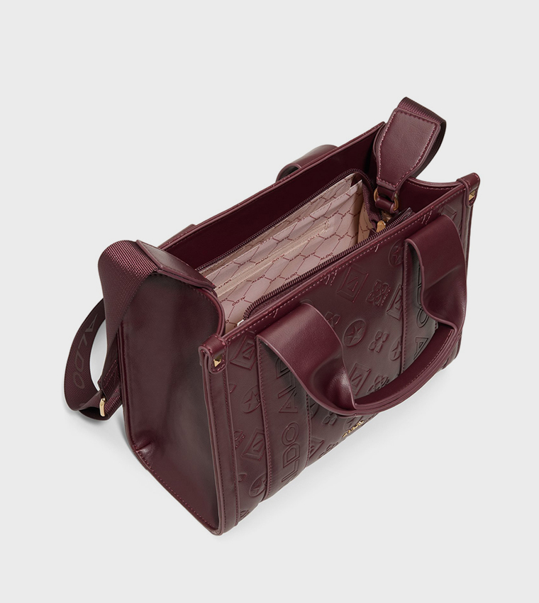 QIANWAN Self Patterned Mini Tote Bag