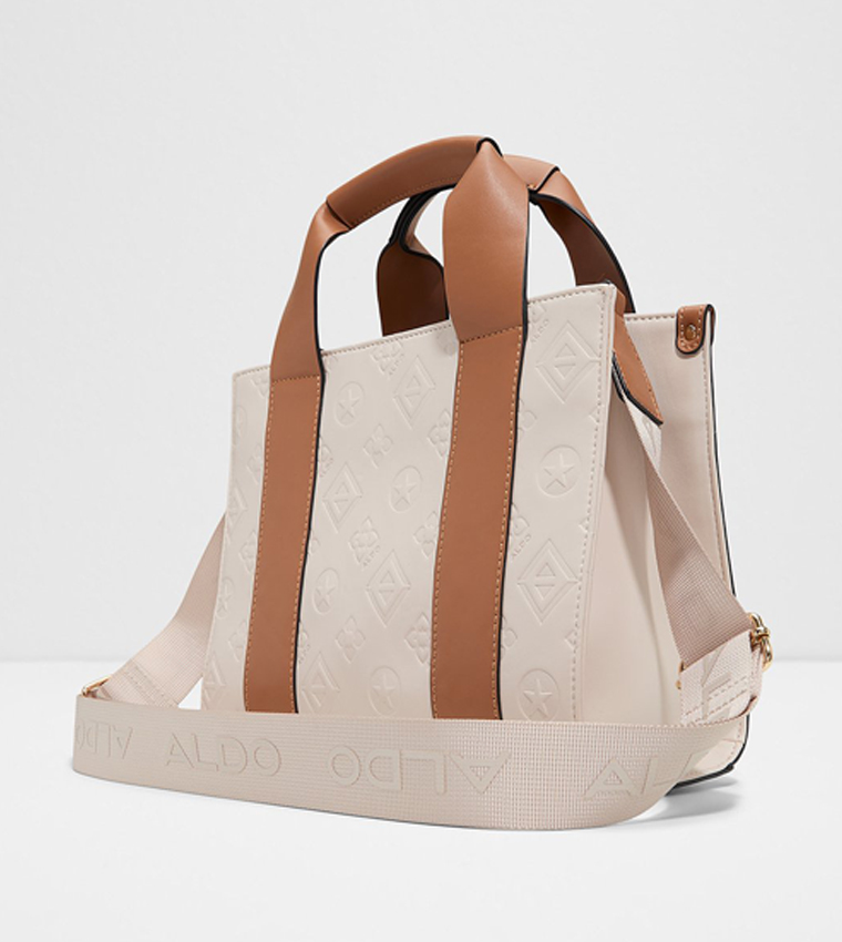 QIANWANN Logo Embossed Tote Bag