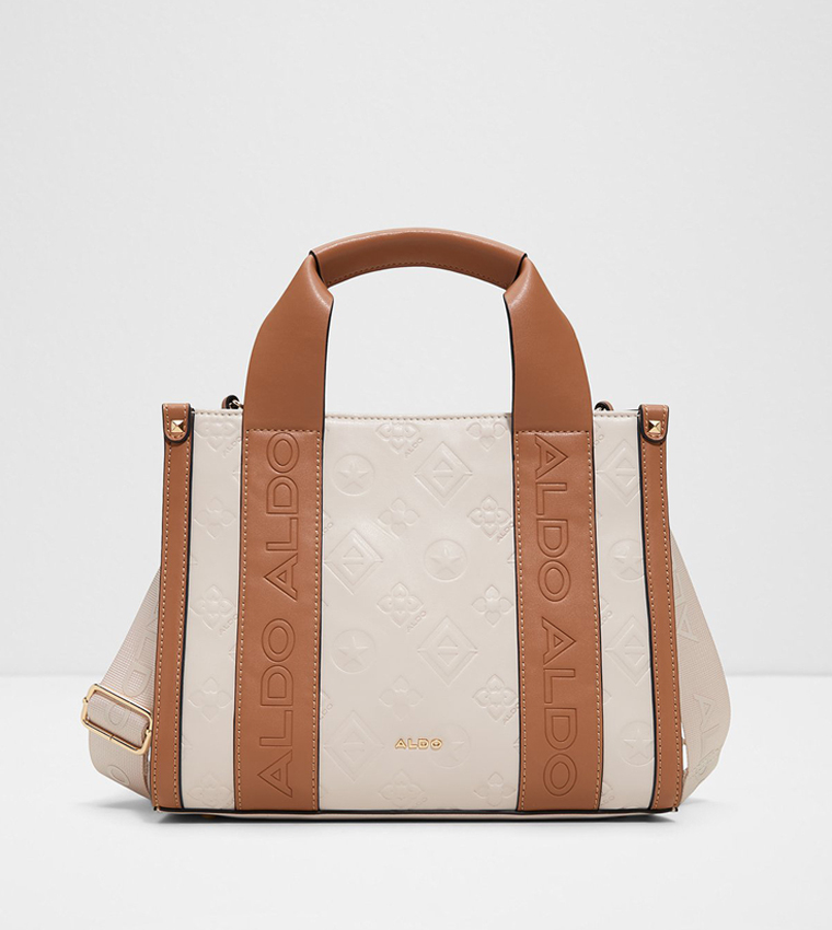 QIANWANN Logo Embossed Tote Bag