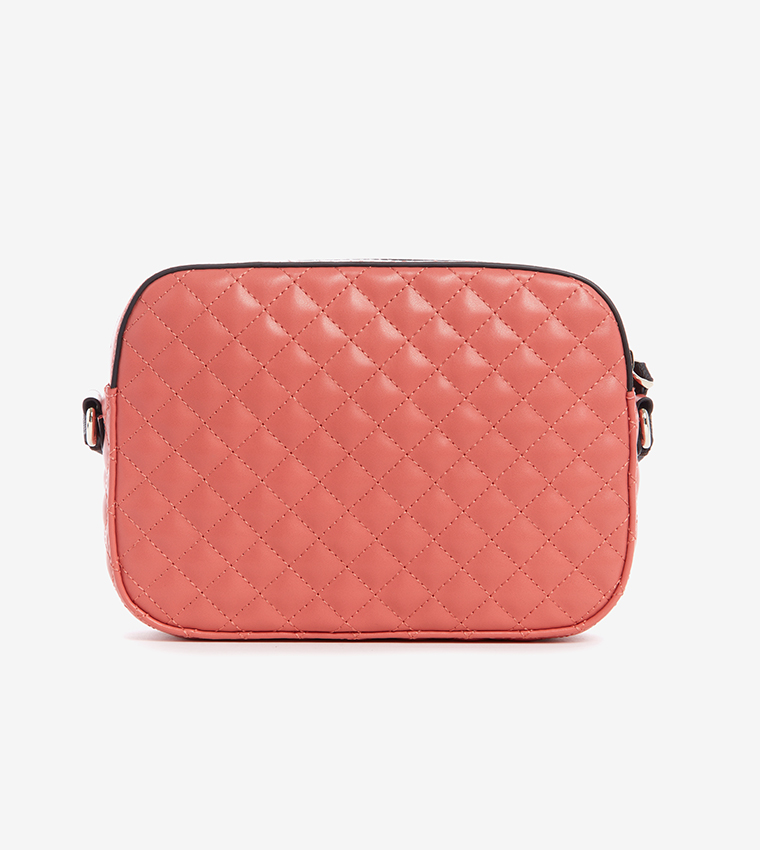 Buy Guess Kamryn Top Zip Cross Body Bag Pink In Pink 6thStreet Kuwait