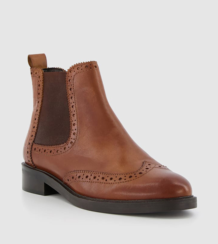 dune brogue ankle boots