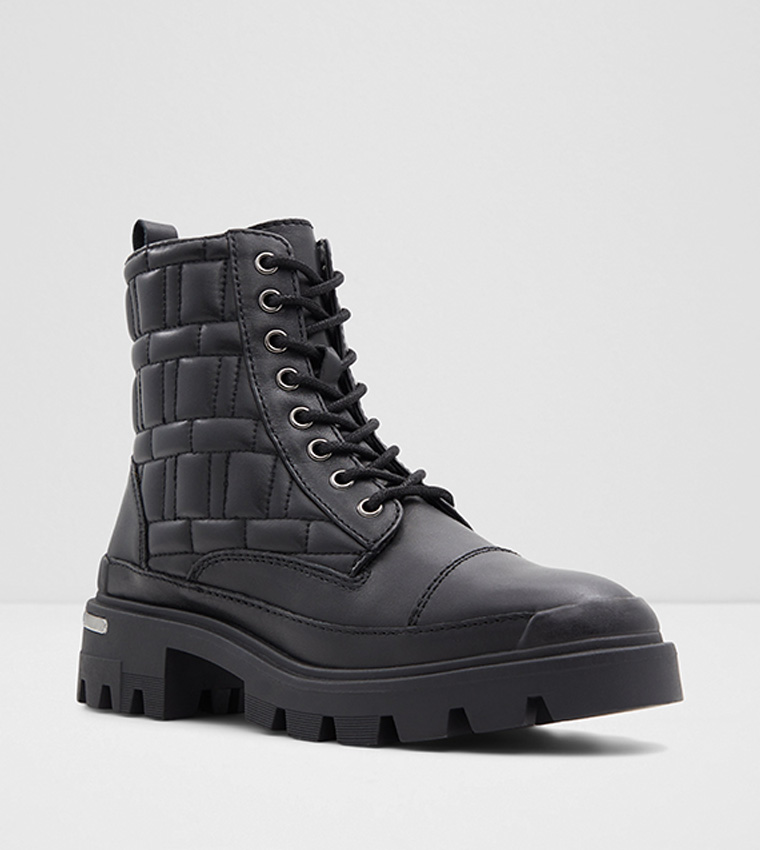 Buy Aldo QUILT Ankle Length Boots In Black 6thStreet Qatar