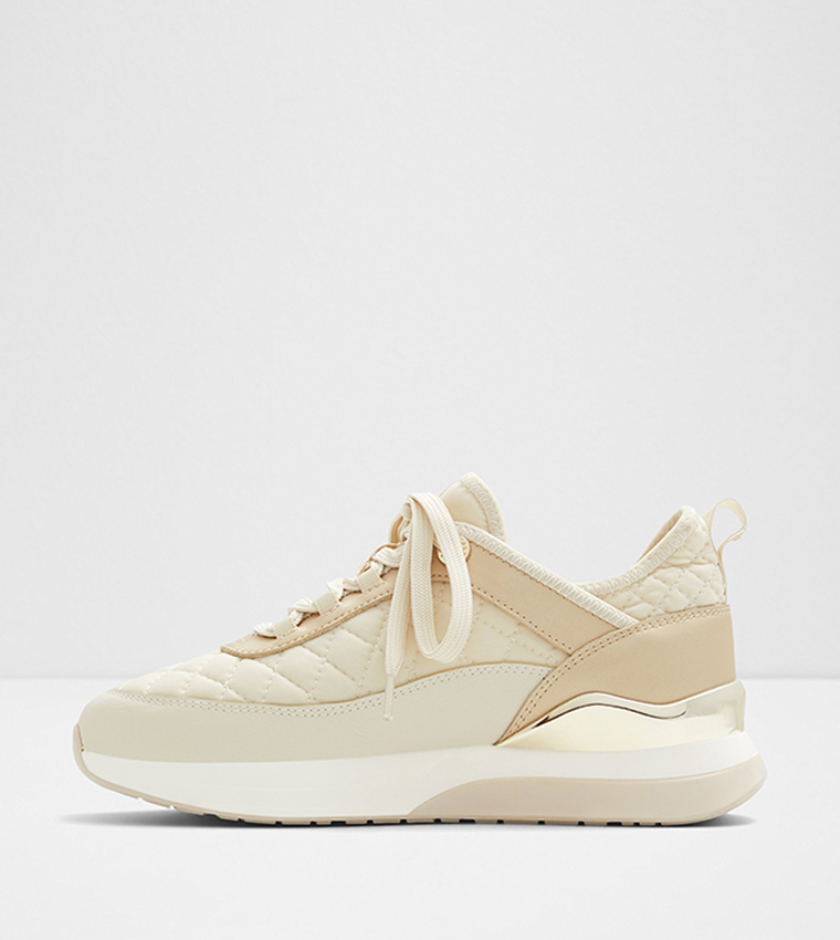 QUILTYN Quilted Lace-Up Sneakers