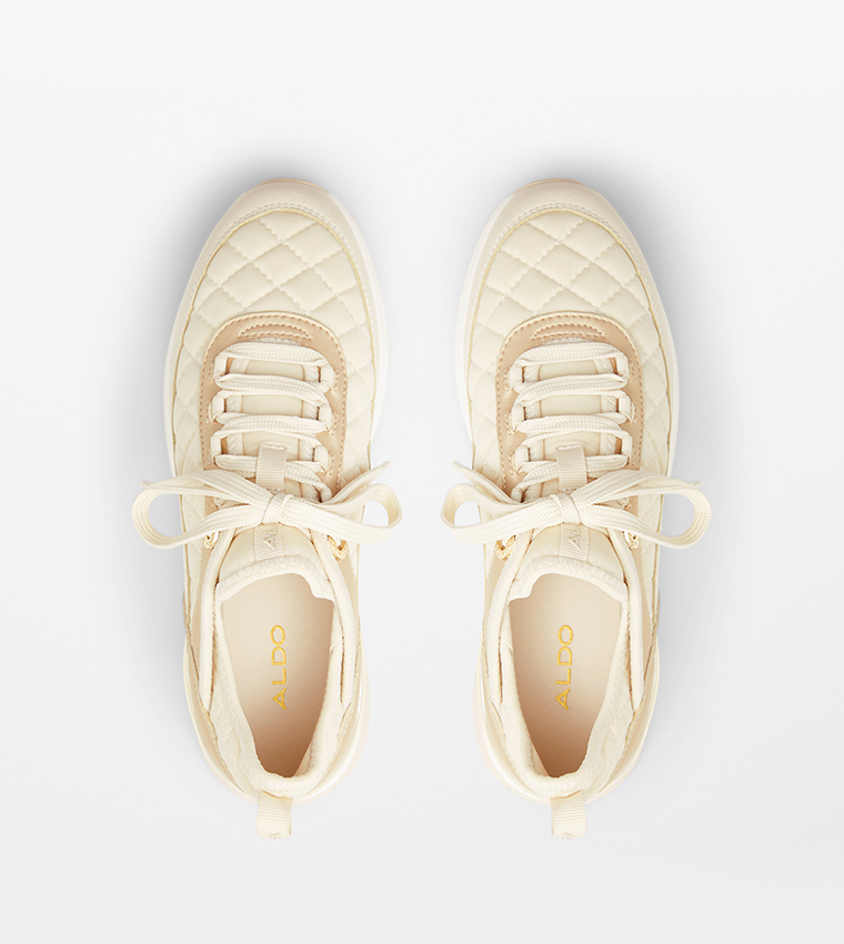 QUILTYN Quilted Lace-Up Sneakers