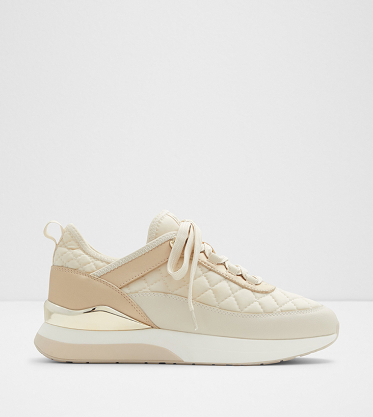 QUILTYN Quilted Lace-Up Sneakers
