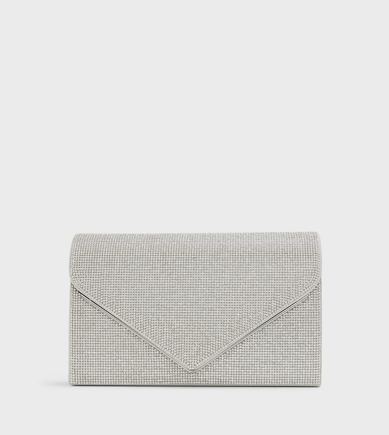 QWEENBEE Embellished Clutch