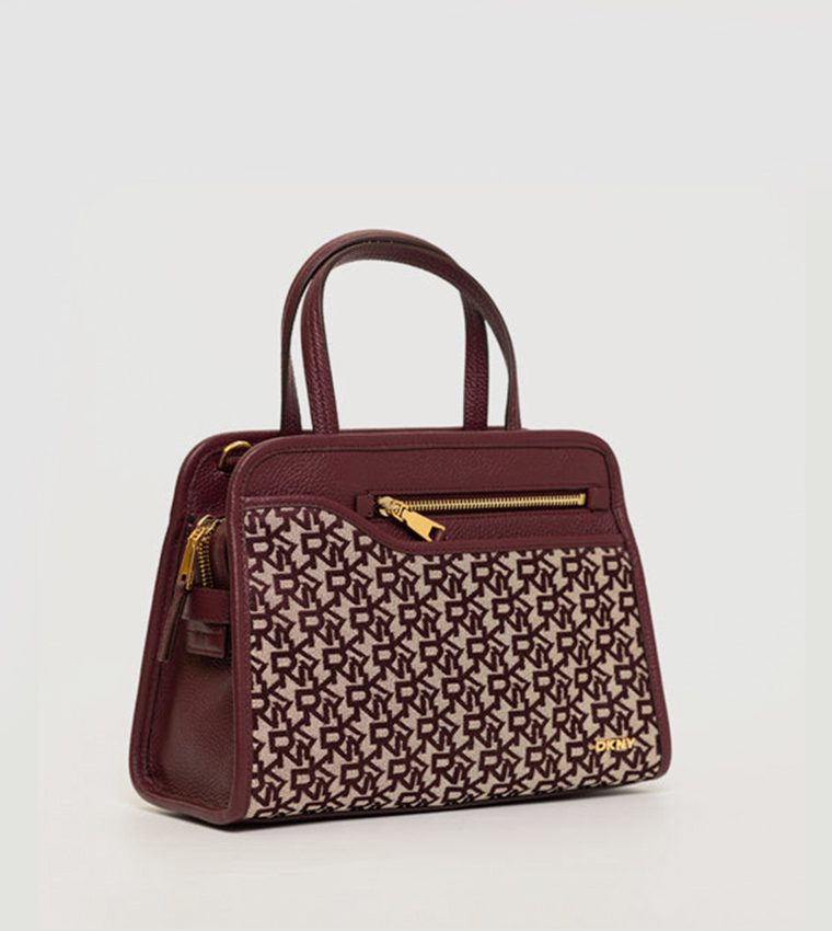 HAZEL Monotype Satchel Bag