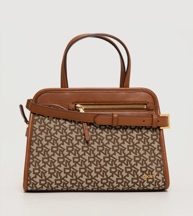 HAZEL Monotype Satchel Bag