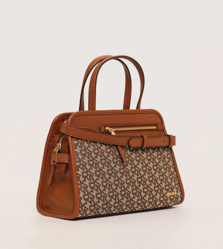 HAZEL Monotype Satchel Bag