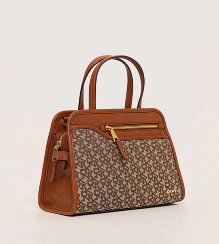 HAZEL Monotype Satchel Bag