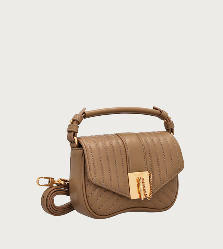 LULU Quilted Top-Handle Bag