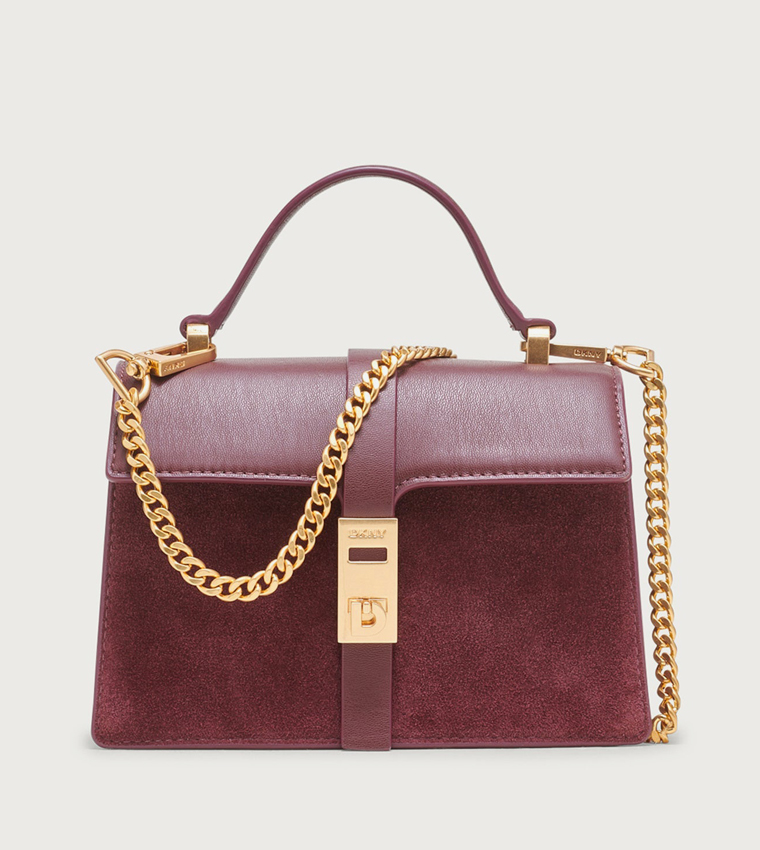 ALORA Textured Top-Handle Bag
