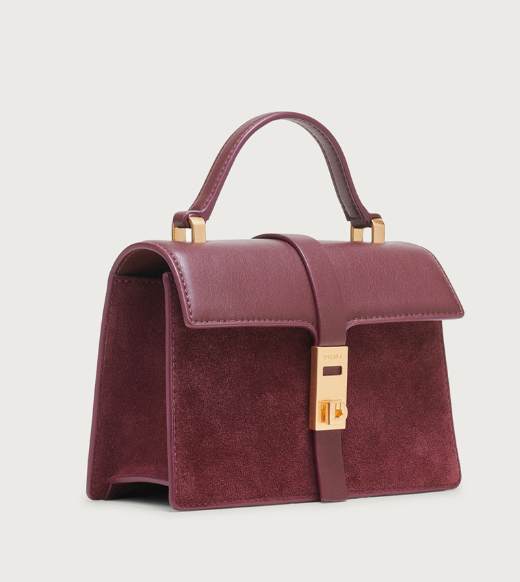 ALORA Textured Top-Handle Bag