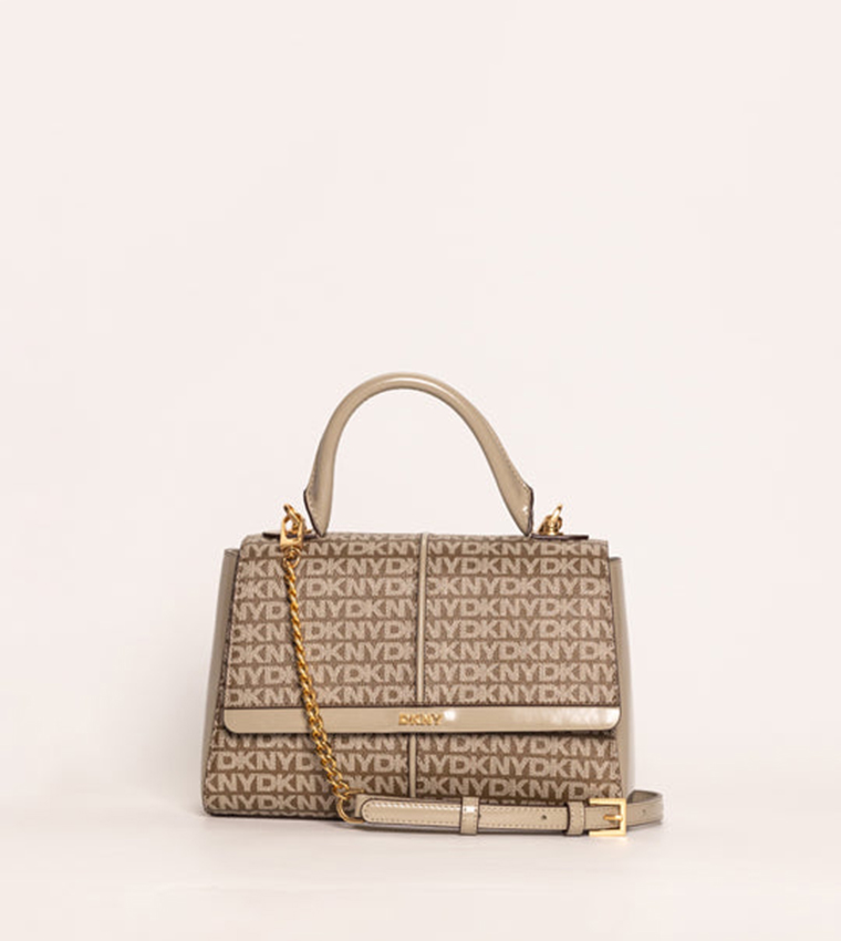 SHANA Logo Patterned Top-Handle Bag