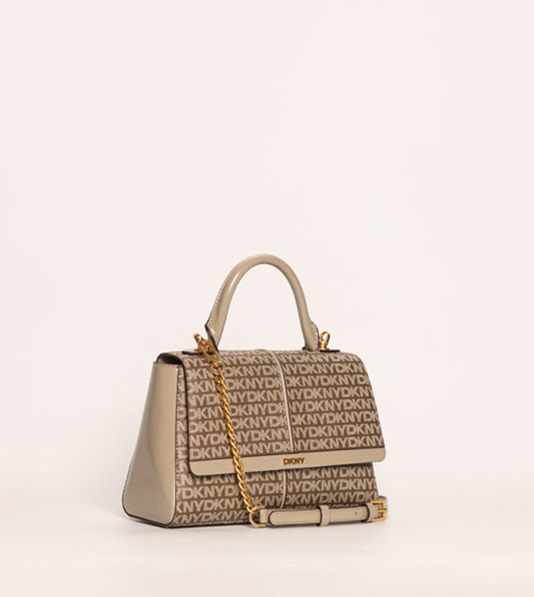 SHANA Logo Patterned Top-Handle Bag
