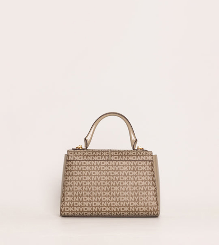 SHANA Logo Patterned Top-Handle Bag
