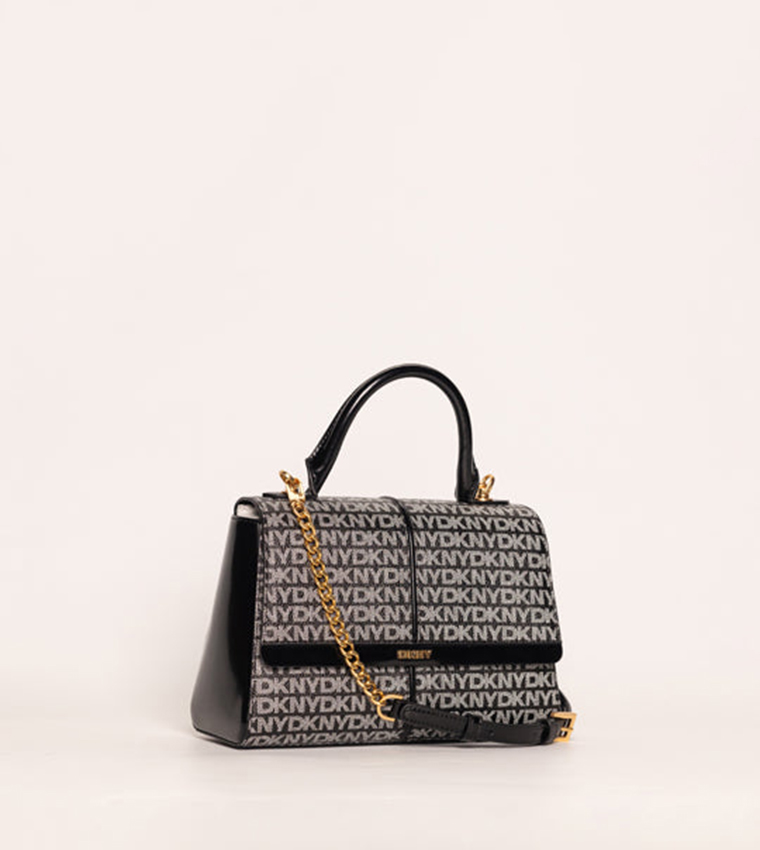 SHANA Logo Patterned Top-Handle Bag