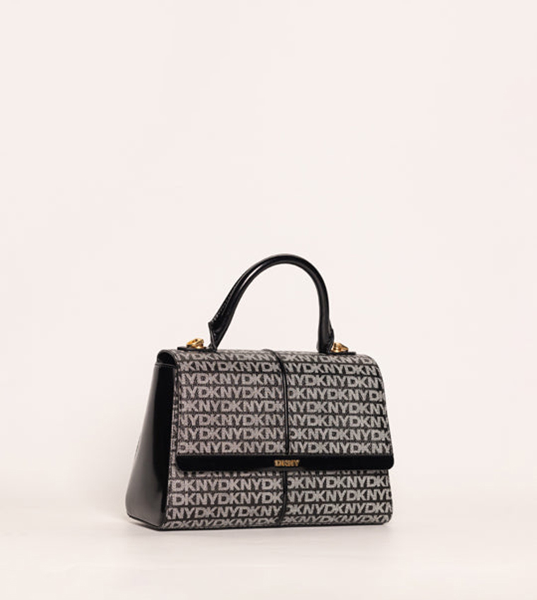 SHANA Logo Patterned Top-Handle Bag