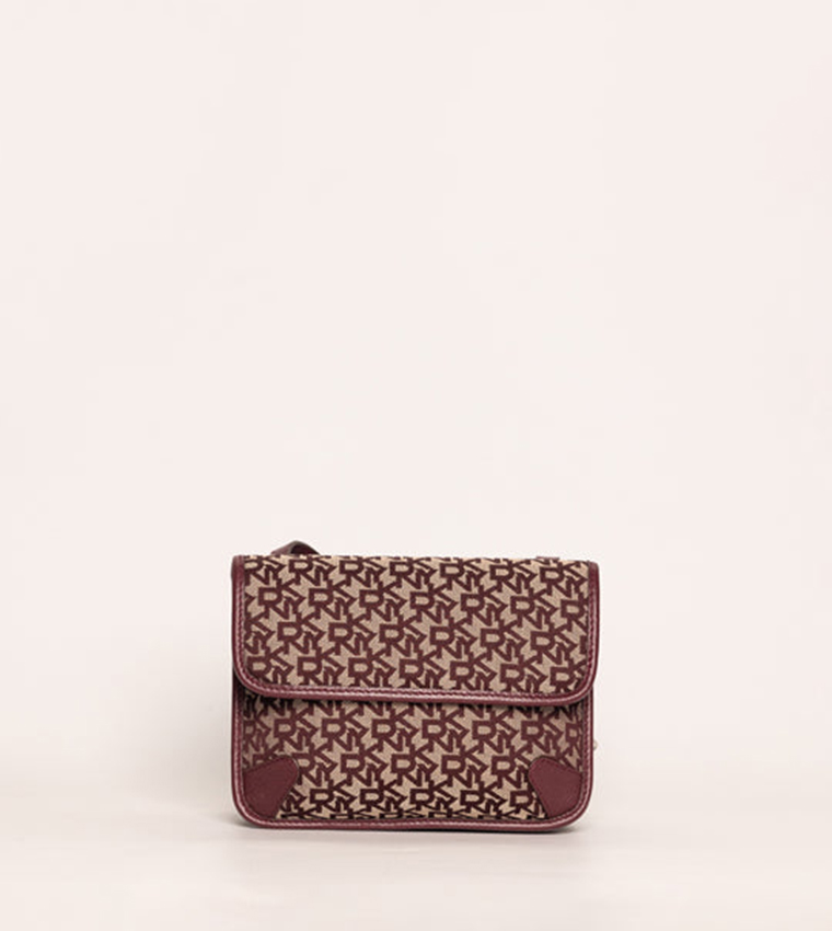 ELOISE Logo Patterned Flap Crossbody Bag