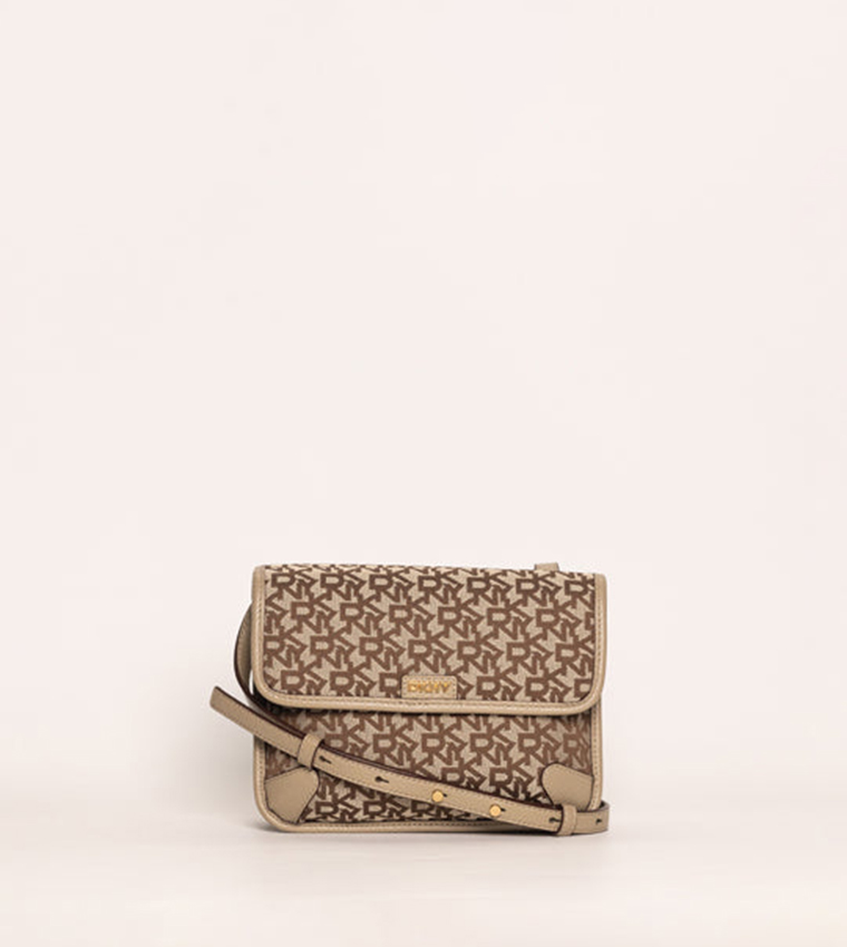 ELOISE Logo Patterned Flap Crossbody Bag