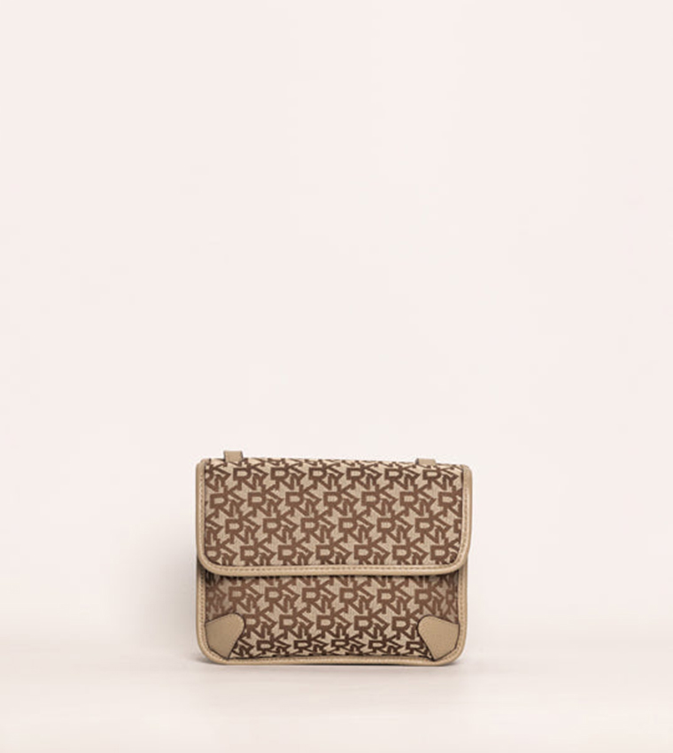 ELOISE Logo Patterned Flap Crossbody Bag