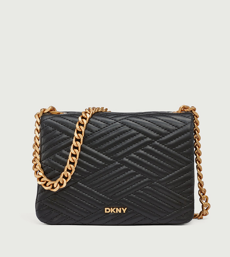 DEEDRA Quilted Flap Shoulder Bag