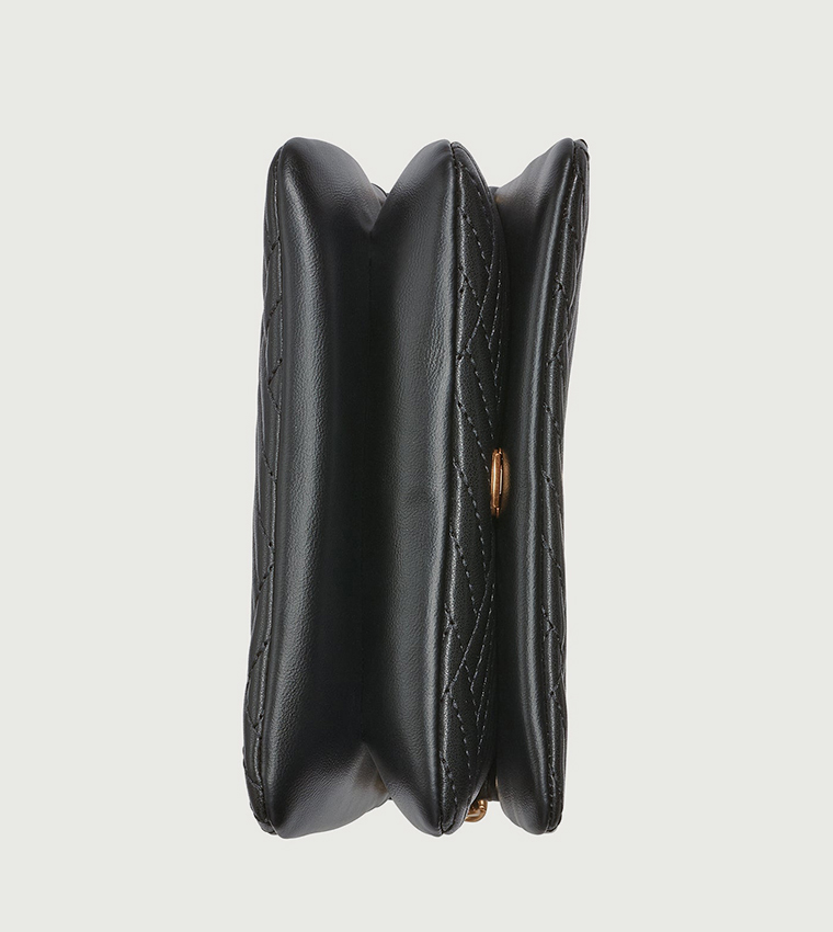 DEEDRA Quilted Flap Shoulder Bag
