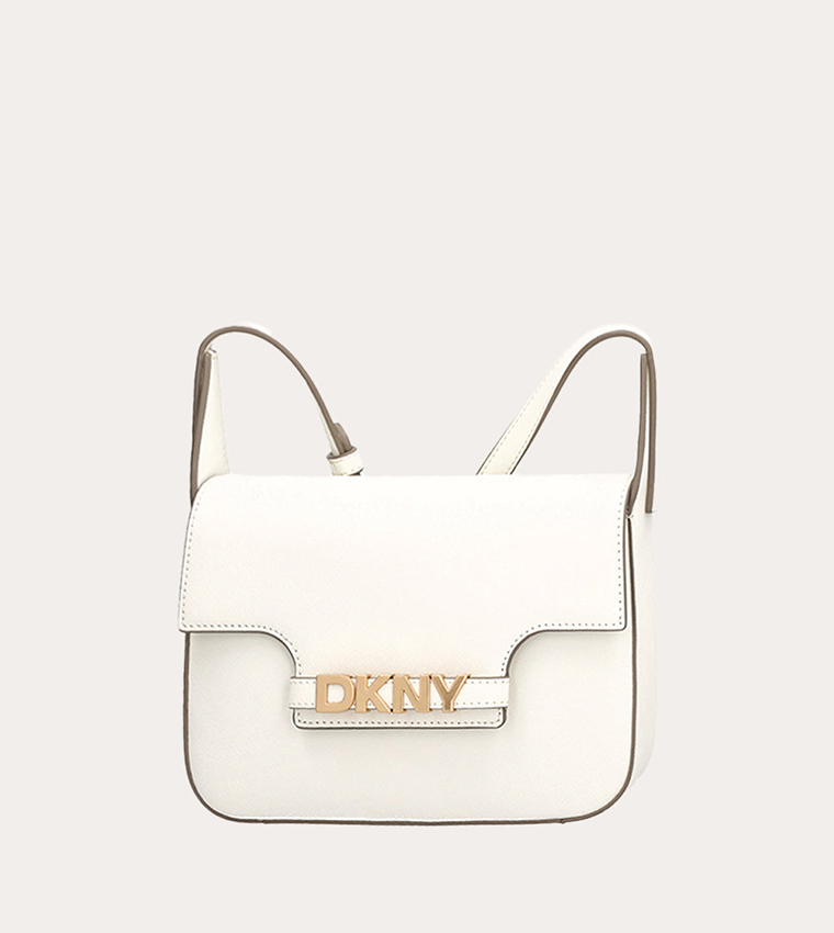 AVRIL Logo Detail Flap Crossbody Bag