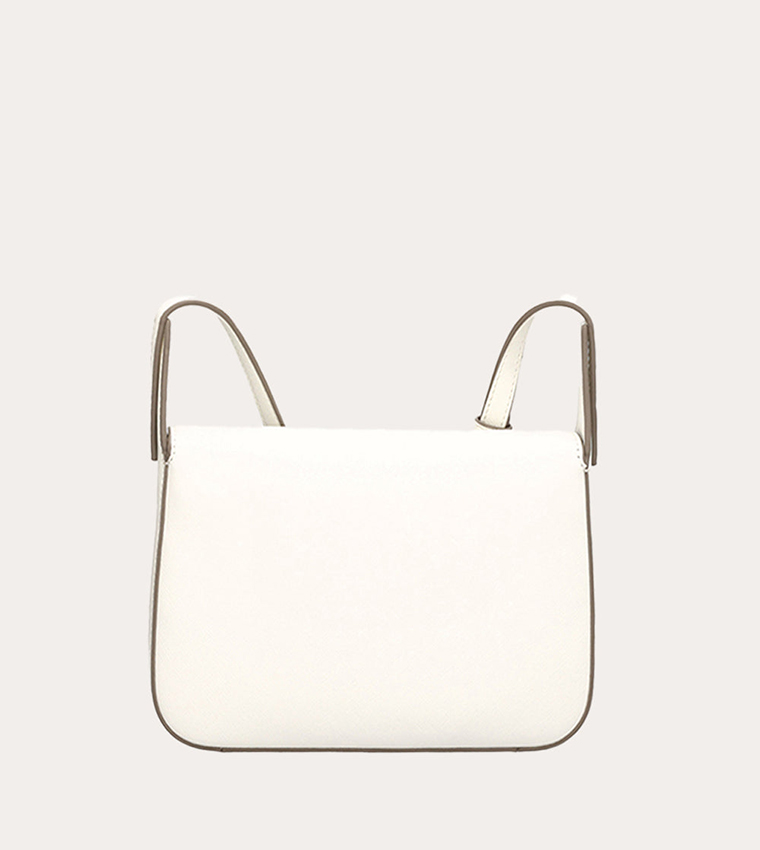 AVRIL Logo Detail Flap Crossbody Bag